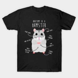 Winter White Dwarf Hamster Anatomy T-Shirt